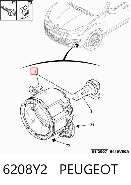 Compre 9650001680 VAG Luzes de nevoeiro esquerdas/direitas