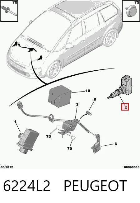 Corretor da luz Citroen C4  UA ao melhor preço