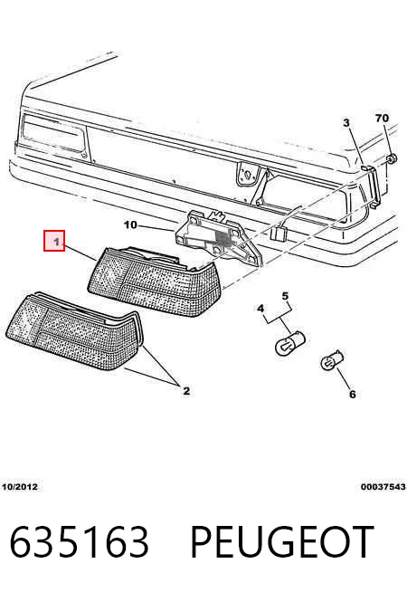 82069 VALEO Lanterna traseira direita