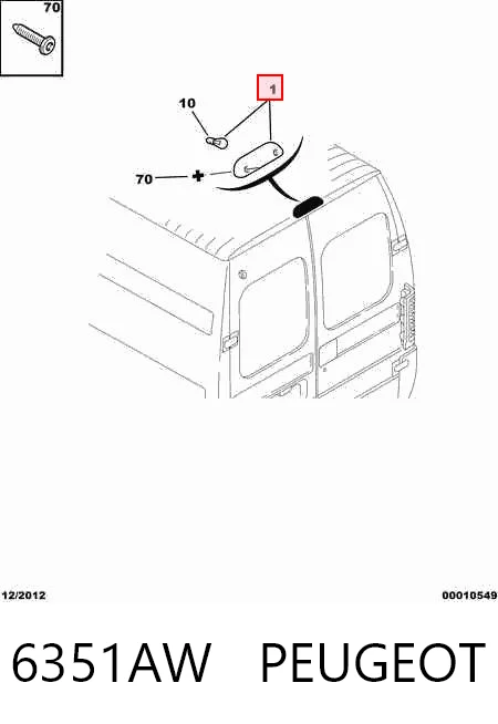 Sinal de parada traseiro adicional Peugeot Boxer 244 ao melhor preço