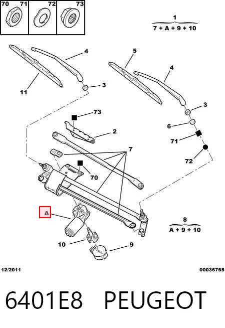 Trapézio de limpador pára-brisas para Citroen Jumper  230L