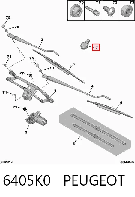 Sensor de chuva Peugeot 307  3A, 3C ao melhor preço