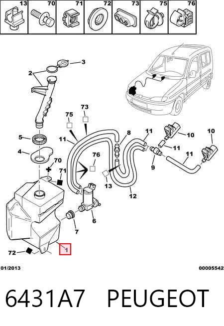 6431A7 Peugeot/Citroen