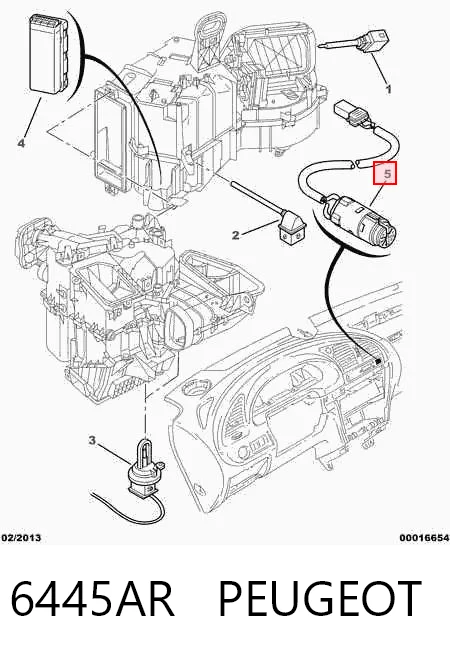 Sensor de temperatura de ar no salão Citroen Xsara  N68 ao melhor preço