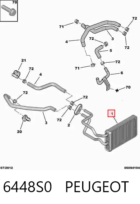 6448S0 Peugeot/Citroen