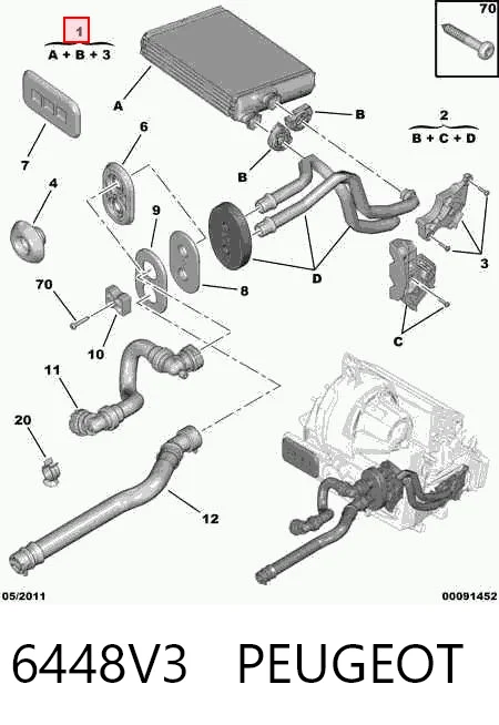 6448V3 Peugeot/Citroen