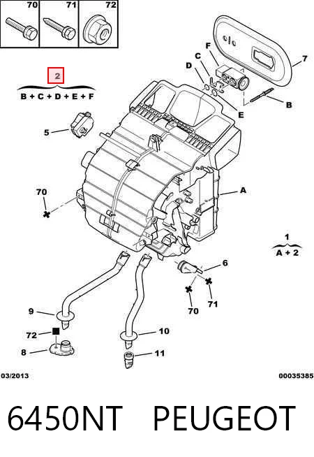 Vaporizador de aparelho de ar condicionado Citroen C8  EA, EB ao melhor preço