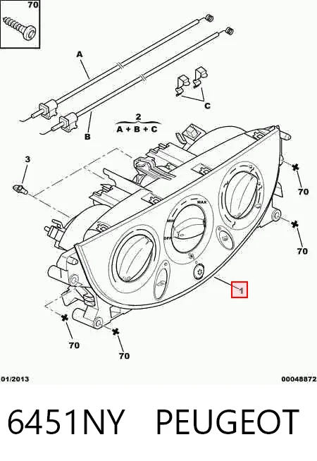 Unidade de controlo dos modos de aquecimento/condicionamento Citroen C5  DC ao melhor preço