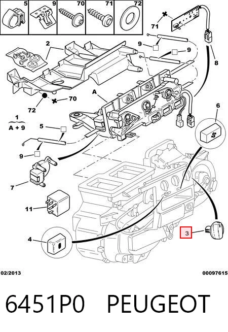 Unidade de controlo dos modos de aquecimento/condicionamento Citroen Jumper  230L ao melhor preço