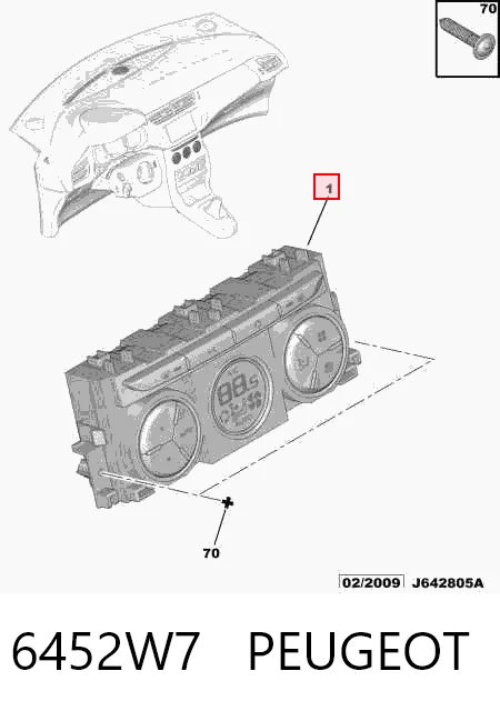 Unidade de controlo dos modos de aquecimento/condicionamento Citroen C3 II A51 ao melhor preço