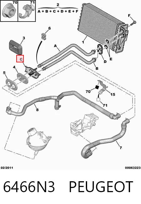 6466N3 Peugeot/Citroen