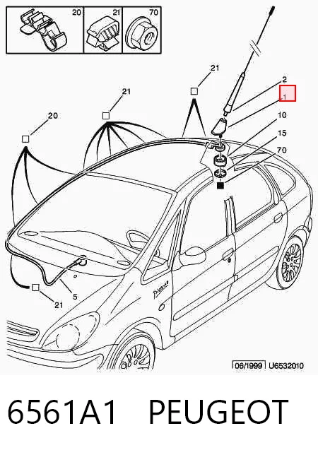 Antena Citroen Xsara  N68 ao melhor preço