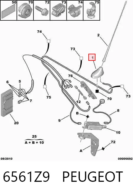 Antena Citroen C4  LC ao melhor preço