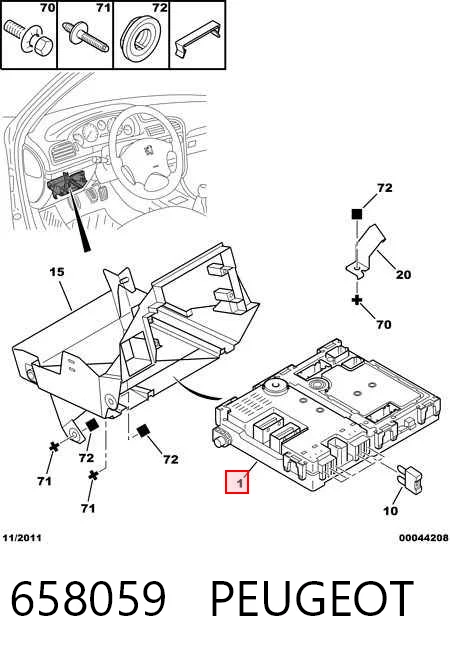 Unidade de conforto Peugeot 406  8B ao melhor preço