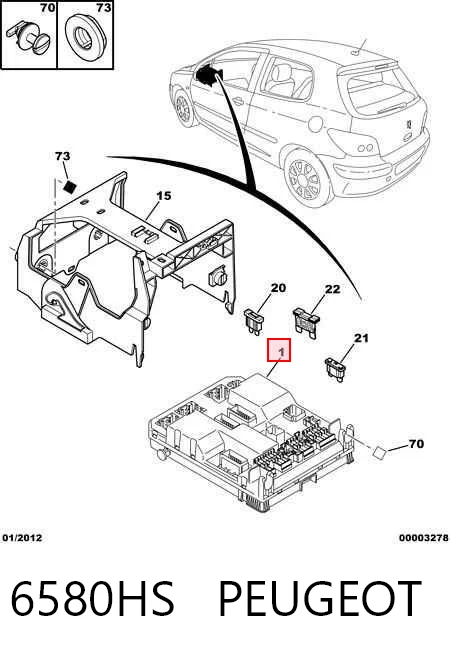 Unidade de conforto Peugeot 307 3A, 3C ao melhor preço