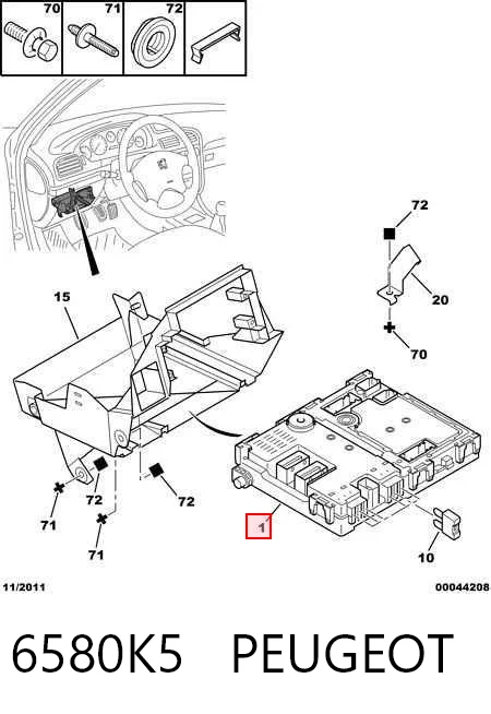 Unidade de conforto para Peugeot 406 8B
