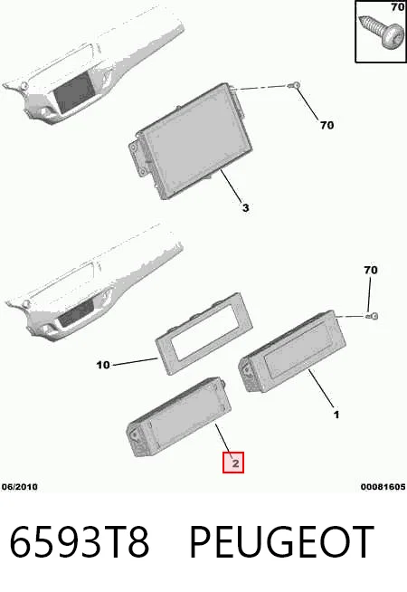 Mostrador multifuncional Citroen C5 III RD