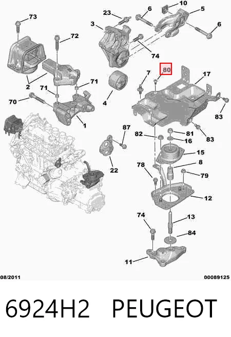 6924H2 Peugeot/Citroen