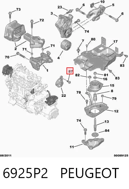 6925P2 Peugeot/Citroen