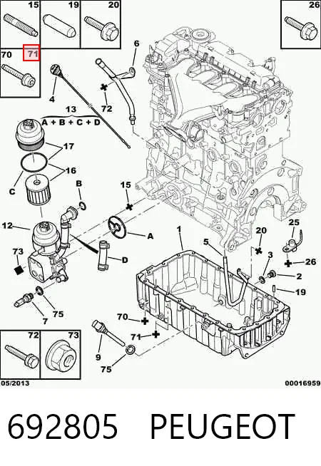 692805 Peugeot/Citroen 