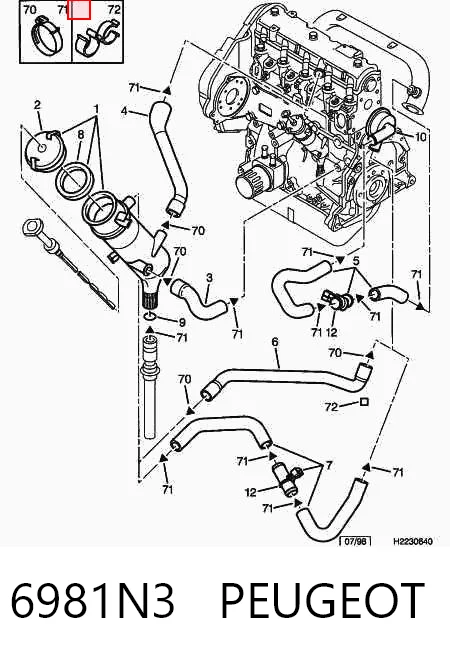 6981N3 Peugeot/Citroen