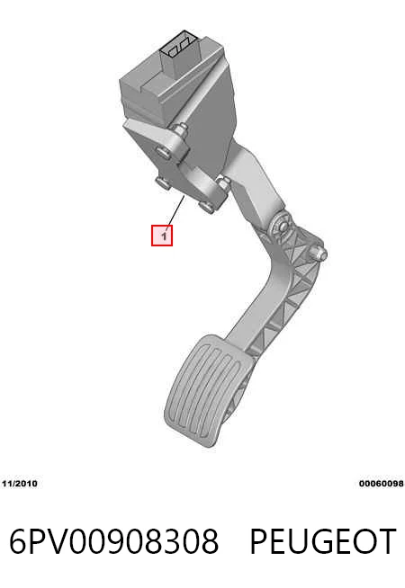 Pedal de gás (de acelerador) Citroen Jumpy preço, a partir de 35,15 USD