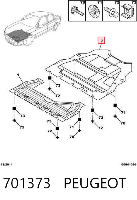 57463471 Polcar Proteção de motor, de panela (da seção de motor)