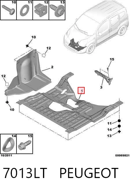Proteção de motor, de panela (da seção de motor) Citroen Nemo   ao melhor preço