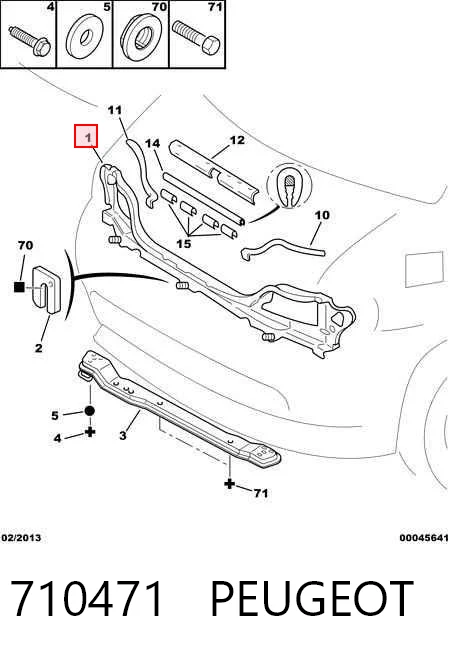 Compre Suporte do radiador montado (painel de montagem de fixação das luzes) Fiat Ducato 2