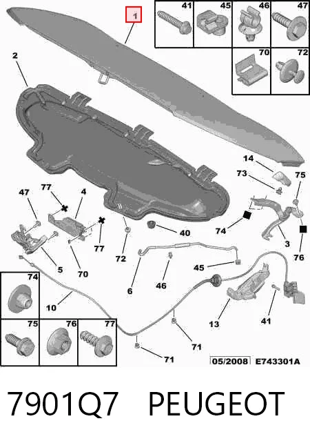 Capota Citroen C3 preço, a partir de 187,28 USD
