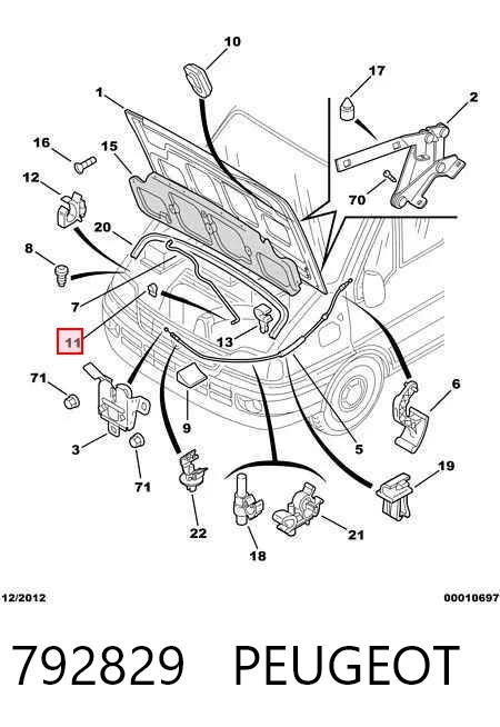 Fixador de suporte da capota General Motors 95509325 preço, a partir de 2,20 USD