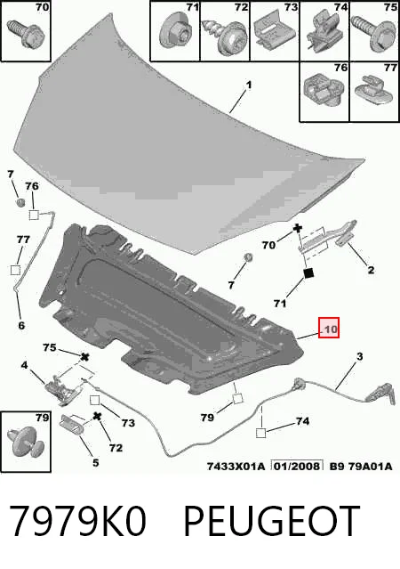 Isolamento de ruído da capota Citroen Berlingo B9 ao melhor preço