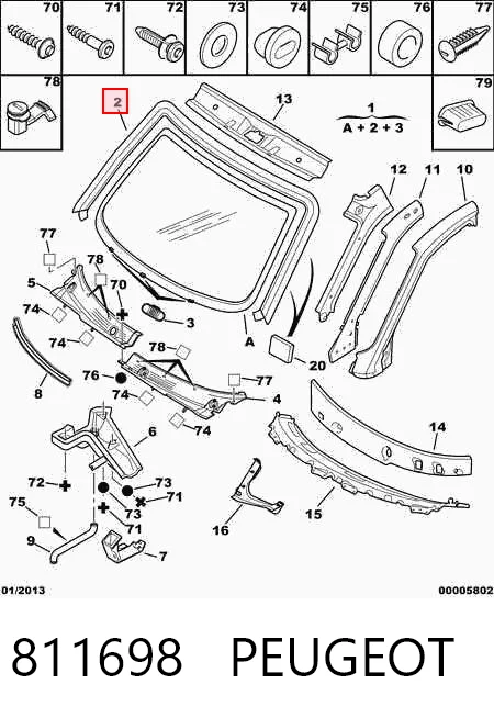 Pára-brisas para Citroen Berlingo M