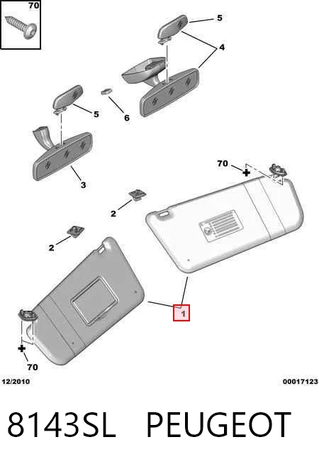 Pala contra o sol Citroen Jumpy II ao melhor preço