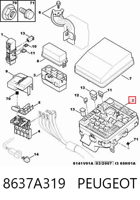 Unidade traseira do salão de dispositivos de segurança Chrysler 8637A319