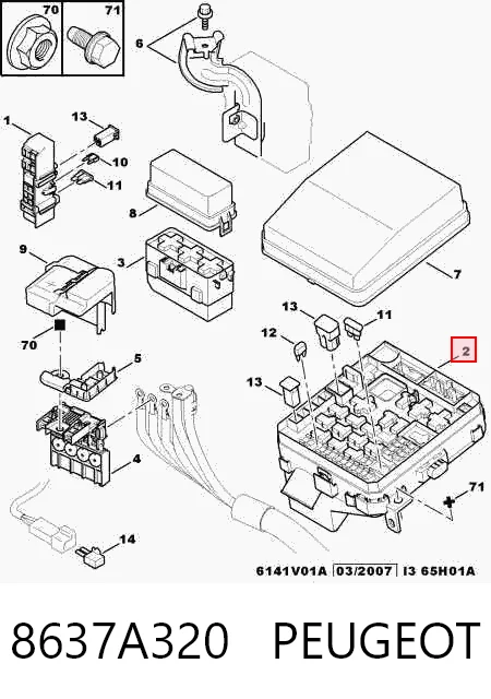 8637A319 Chrysler Unidade traseira do salão de dispositivos de segurança