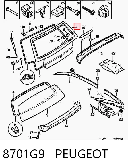 Porta traseira (3ª/5ª porta-malas (tampa de alcapão) Citroen ZX  N2 ao melhor preço