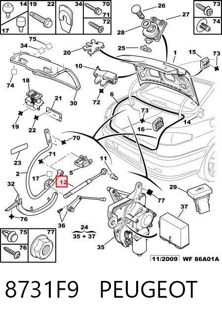 Compre 430719035400 Magneti Marelli Amortecedor de tampa de porta-malas (de 3ª/5ª porta traseira)