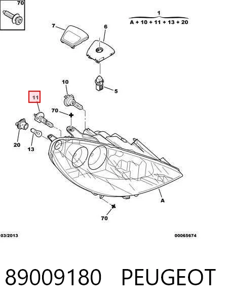Luz direita Peugeot 807 preço, a partir de 78,16 USD