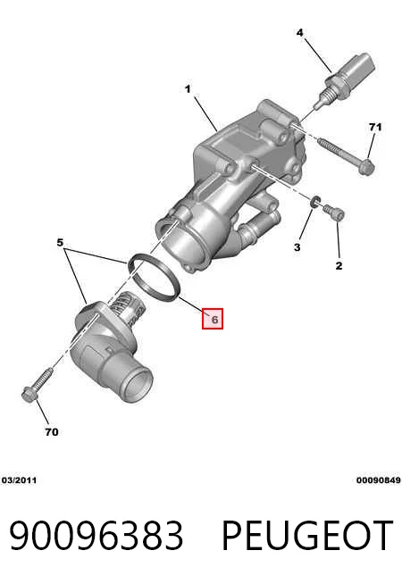 90096383 Peugeot/Citroen