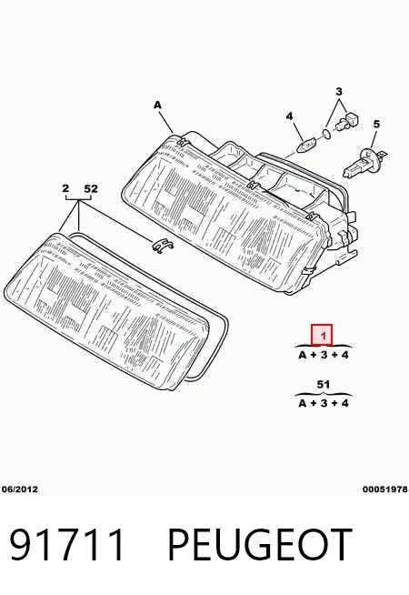 Compre Luz direita Citroen ZX 