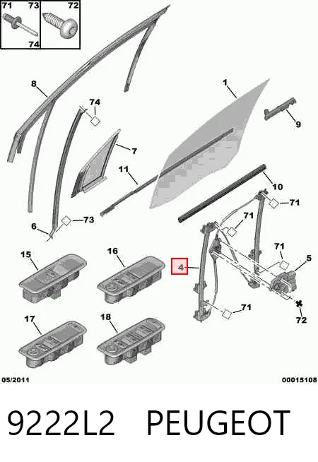  para Citroen C8  (EA, EB)