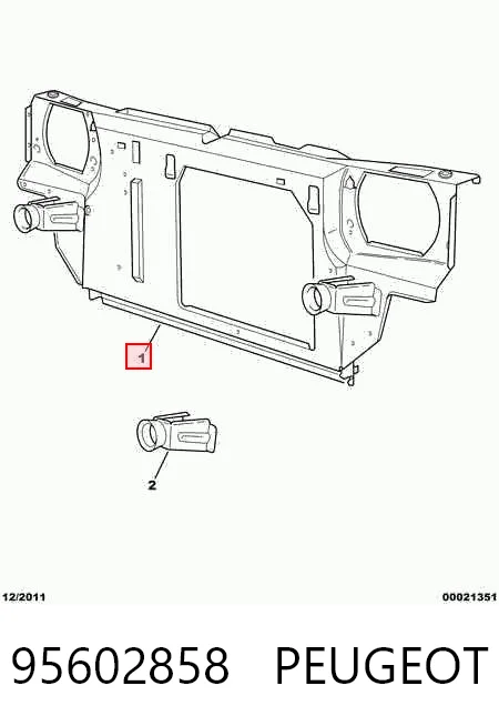 Suporte do radiador montado (painel de montagem de fixação das luzes) Citroen AX ZA ao melhor preço