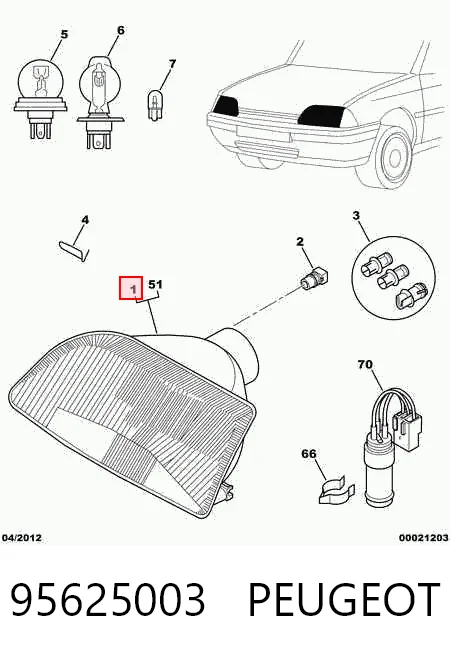 Compre Luz direita Citroen AX 