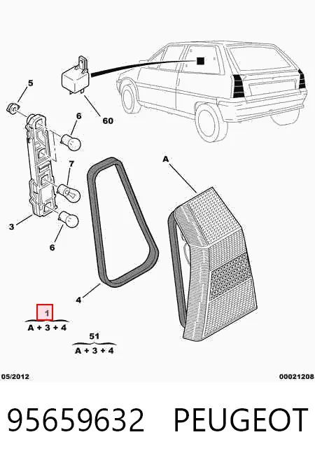 Lanterna traseira direita Citroen AX preço, a partir de 16,02 USD