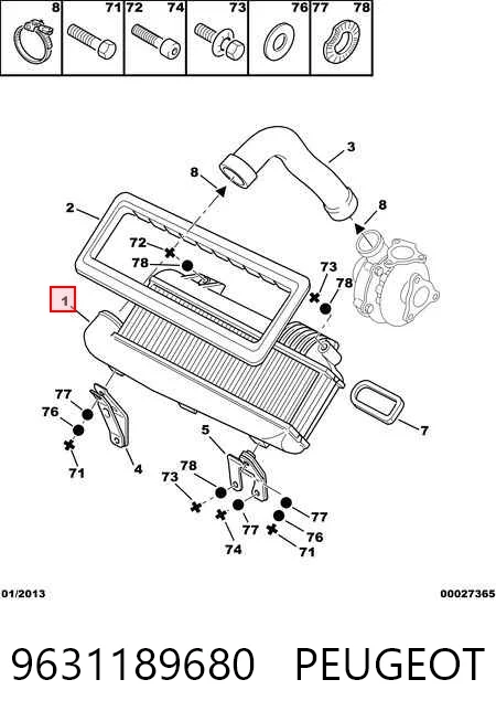 Radiador de intercooler Peugeot 306  7A