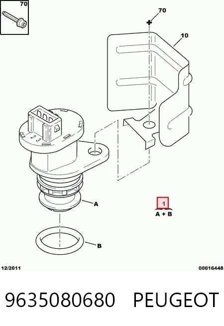 9635080680 Peugeot/Citroen Sensor de velocidade