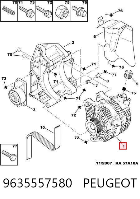 9635557580 Peugeot/Citroen Gerador