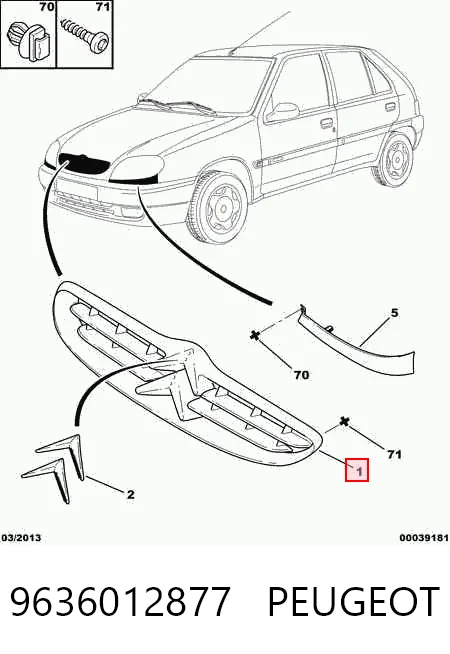 Grelha do radiador Citroen Saxo preço, a partir de 17,22 USD
