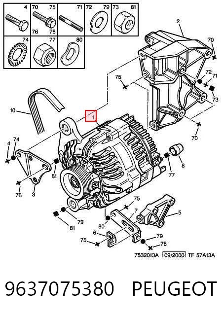 9637075380 Peugeot/Citroen Gerador